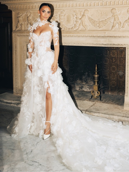 Galia Lahav Dresses & Skirts - Ethereal White Floral Appliqué Wedding Gown